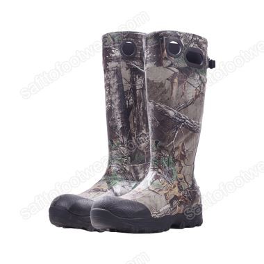 Sepatu Berburu Karet Kamuflase